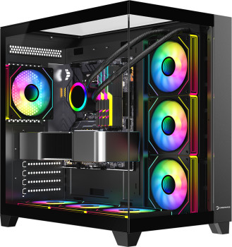 GAMEPOWER WARCRY TOPGLASS 4XARGB KASA 850W BLACK