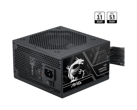 MSI MAG A750BN PCIE5 III 750W 80+ BRONZE  ATX 3.1 PCIe 5.1 POWER SUPPLY