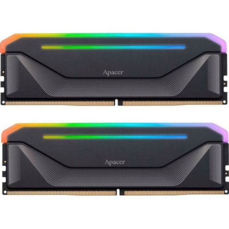Apacer NOX RGB 32GB (2x16GB) 5200MHz CL36 DDR5 Siyah Gaming Ram (AH5U32G52C522NBAA-2)