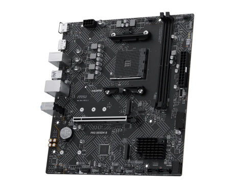 MSI PRO B550M-B AM4 DDR4 4600(OC) HDMI DP 2x M.2 USB 5Gbps mATX