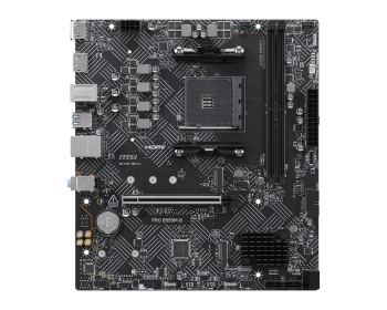 MSI PRO B550M-B AM4 DDR4 4600(OC) HDMI DP 2x M.2 USB 5Gbps mATX