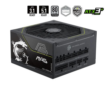 MSI MAG A1200PLS PCIE5 1200W 80+ Platinum Power